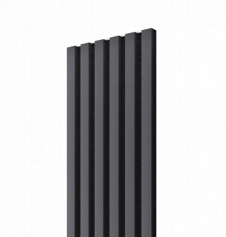 Akustický panel, Grafit, černý filc,30x275 cm