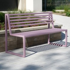 Zahradní lavice Titus pastelová fialová