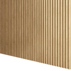 Designový panel s mikrolamelami, tvar Top, dub Natura, 12x275 cm