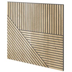 Designový obkladový panel s dubovou dýhou, vzor Toledo, 60x60 cm