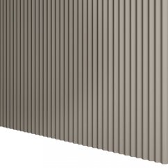 Designový panel s mikrolamelami, tvar Top, pískově béžová, 12x275 cm