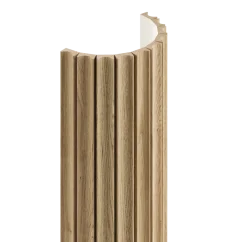 Obkladový panel na látce pro zakřivené stěny, 30 x 275 cm, dubová dýha, tvar VIK