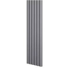 Designový panel s mikrolamelami, tvar Vag, grafit, 12x275 cm