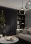 Designový obkladový panel s lamelami MINI, černý mat, 12,3 x 275 cm