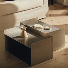 Konferenční stolek RAWW, přírodní hliník