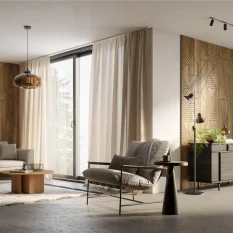 Designový obkladový panel s dubovou dýhou, vzor Isla, 60x275 cm