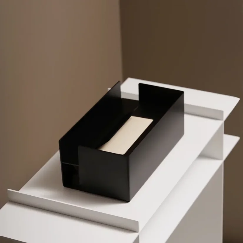 Kovový držiak na obrúsky Rimini - Farba: Pieskovo šedá, Veľkosť: M