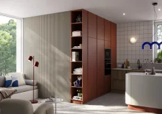 Designový panel s mikrolamelami, tvar Vag, pískově béžová, 12x275 cm