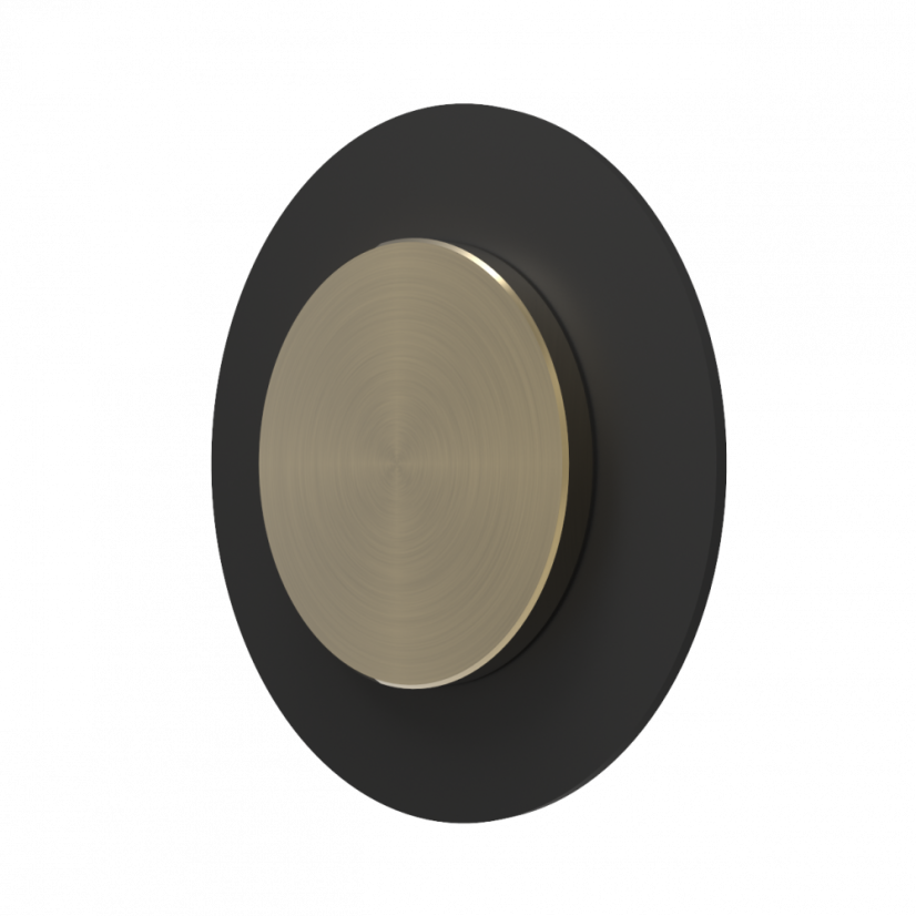 Designový kovový háček na oblečení Split - Farba: Čierna, Veľkosť: L, Základna: Mosadz