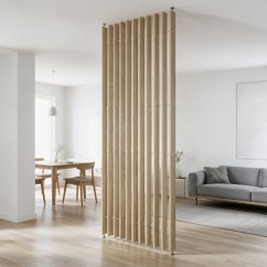 Nastavitelná lamelová příčka MODULO, kompletní sada, výška a šířka dle výběru, Dub Sonoma