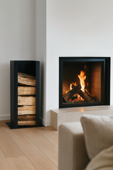 Kovový stojan na drevo Lock