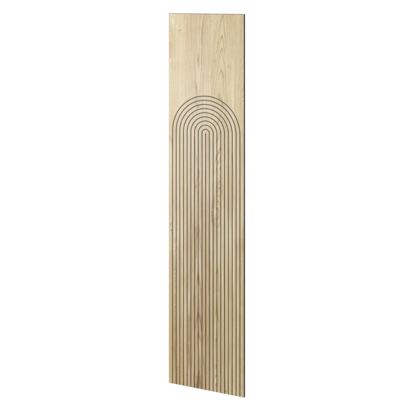 Designový obkladový panel s dubovou dýhou, vzor Kyoto, 60x275 cm