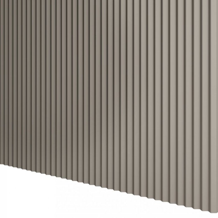 Designový panel s mikrolamelami, černý mat, 12x275 cm