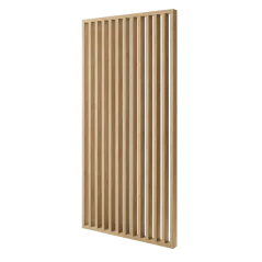 Lamelová dělící stěna, kompletní sada, výška a šířka dle výběru, dub Natura