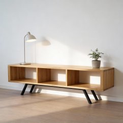 TV stolek Alfa z dubového masivu