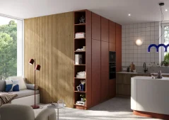 Designový panel s mikrolamelami, tvar Vag, dub Natura, 12x275 cm