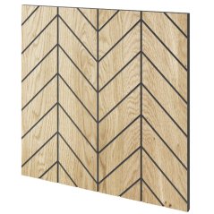 Designový obkladový panel s dubovou dýhou, vzor Versailles, 60x60 cm