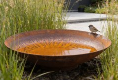 Cortenová mísa na vodu nebo ohniště? Nadčasový prvek moderní zahrady