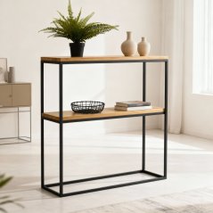 Regál Star s masivními dubovými deskami