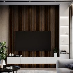 Lamela široká, 3x4x275 cm, ořech