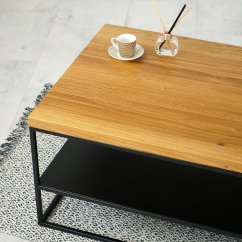 Konferenčný stolík Hollan s dubovým masívom