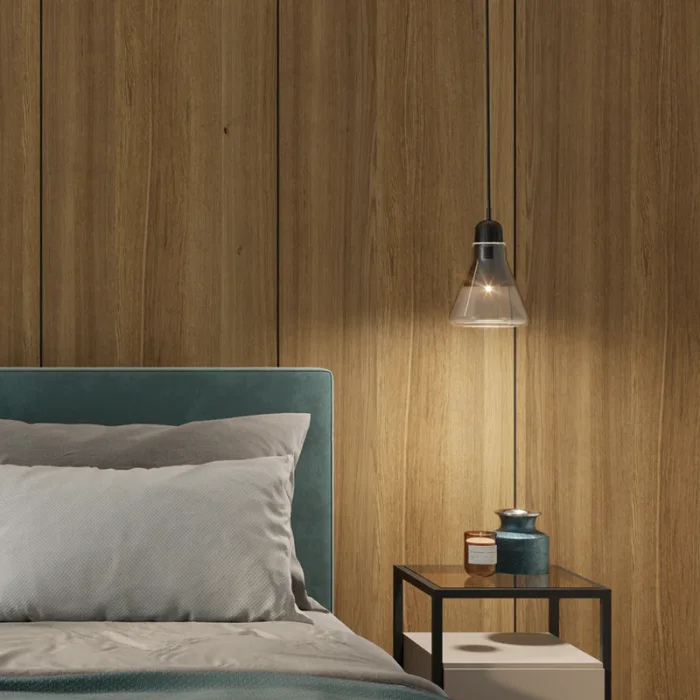 Designový obkladový panel s dubovou dýhou, vzor Sonora, 60x275 cm