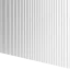 Designový panel s mikrolamelami, tvar Vik, bílý mat, 12x275 cm