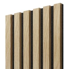 Akustický panel, Evropský dub, černý filc, 30x275 cm