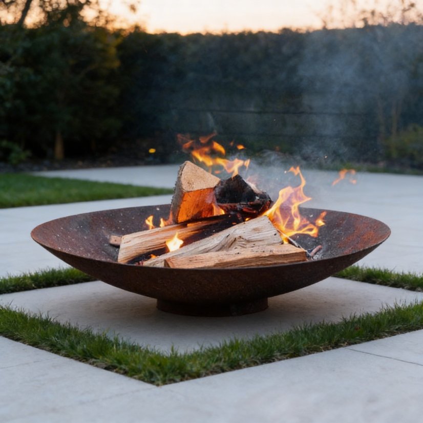 Zahradní cortenové ohniště