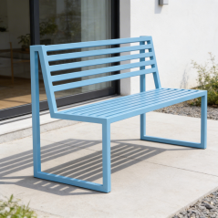 Zahradní lavice Titus pastelová modrá