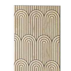 Designový obkladový panel s dubovou dýhou, vzor Sendai, 60x275 cm