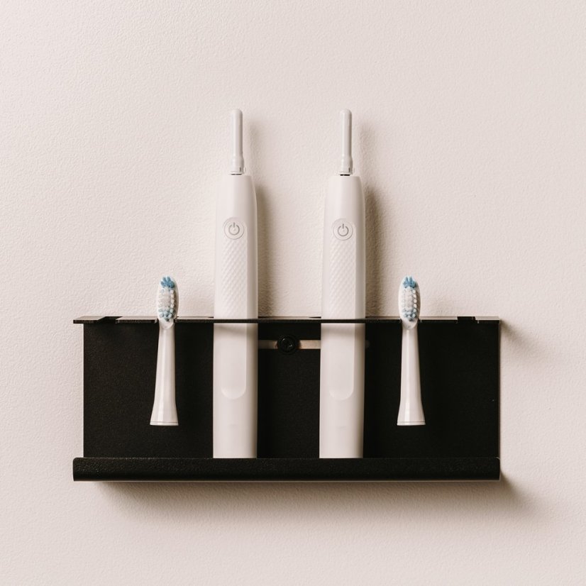 Kovový držiak na elektrické zubné kefky Sevilla - Farba: Biela, Veľkosť: S