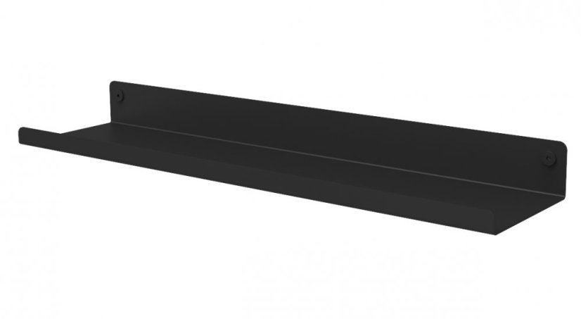 Nástenná kovová polica Vienna stredná - Farba: Pieskovo šedá