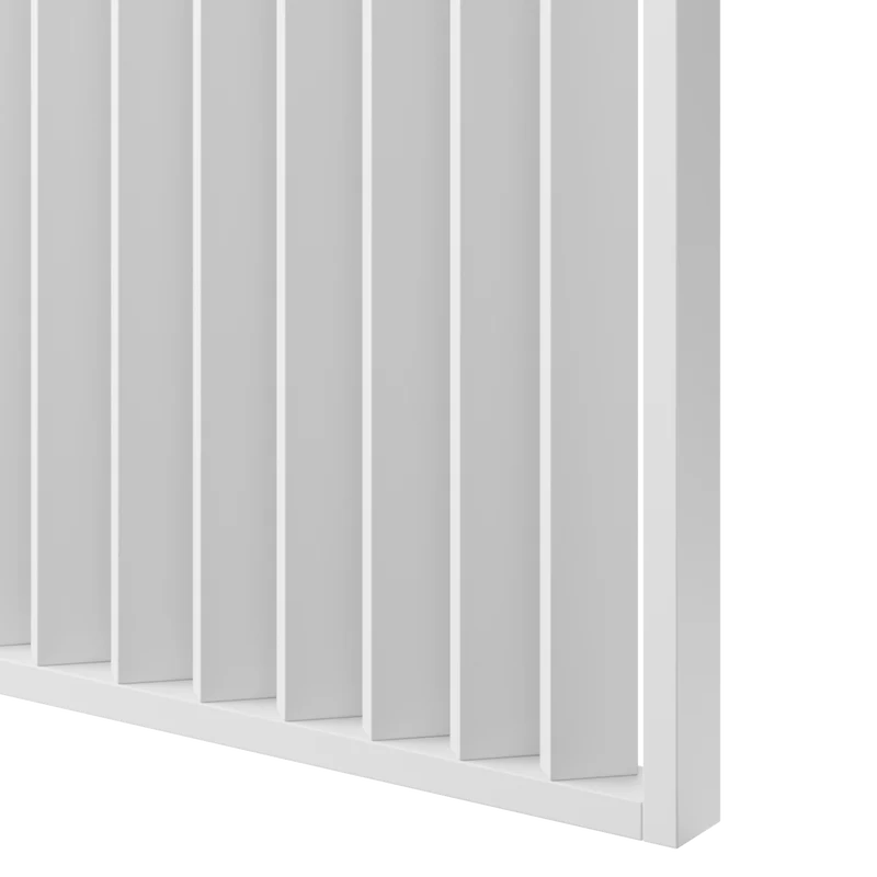 Lamelová dělící stěna, kompletní sada, výška, šířka a odstín dle výběru, lamely natočené o 45°