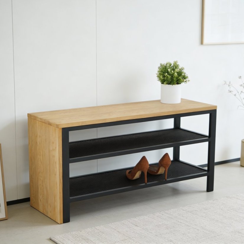 Botník Maximo s masívnou dubovou doskou