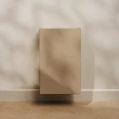 Nástěnný kovový odpadkový koš Riga pískově šedý