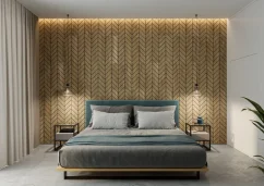 Designový obkladový panel s dubovou dýhou, vzor Versanne, 60x30 cm