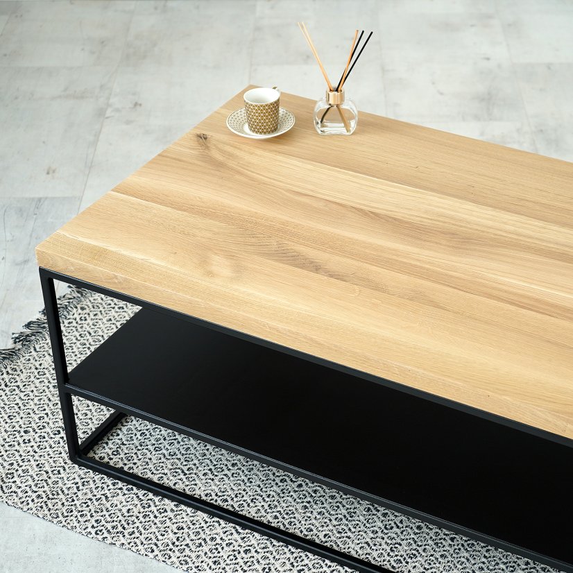 Konferenčný stolík Hollan s dubovým masívom