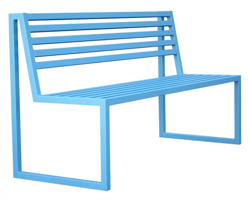 Záhradná lavica Titus pastelová modrá