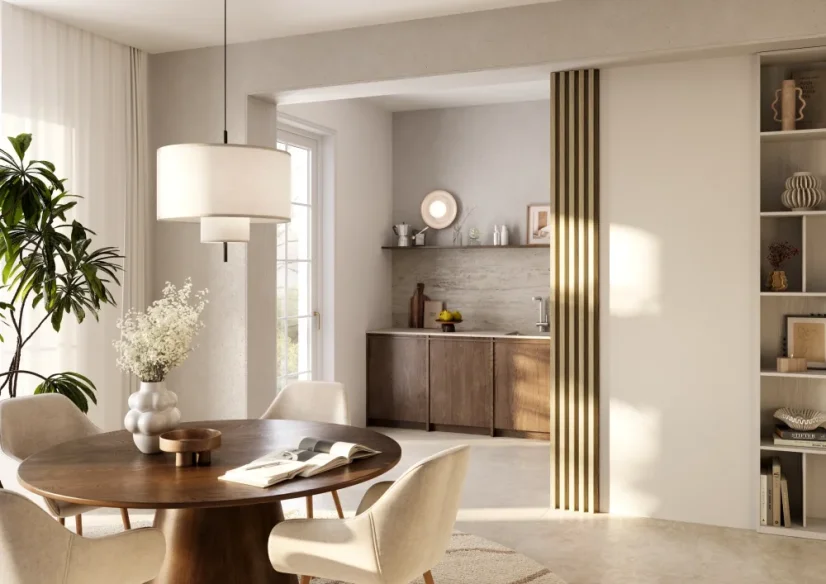 Akustický panel, podklad MDF deska, široká lamela, celý panel - Evropský dub, 30x275 cm