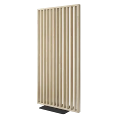 Samostatně stojící lamelová dělící stěna se základnou, kompletní sada, dub Sonoma