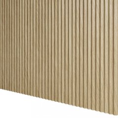 Designový panel s mikrolamelami, tvar Top, dub Evropský, 12x275 cm