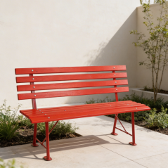 Záhradná lavica Judith červená