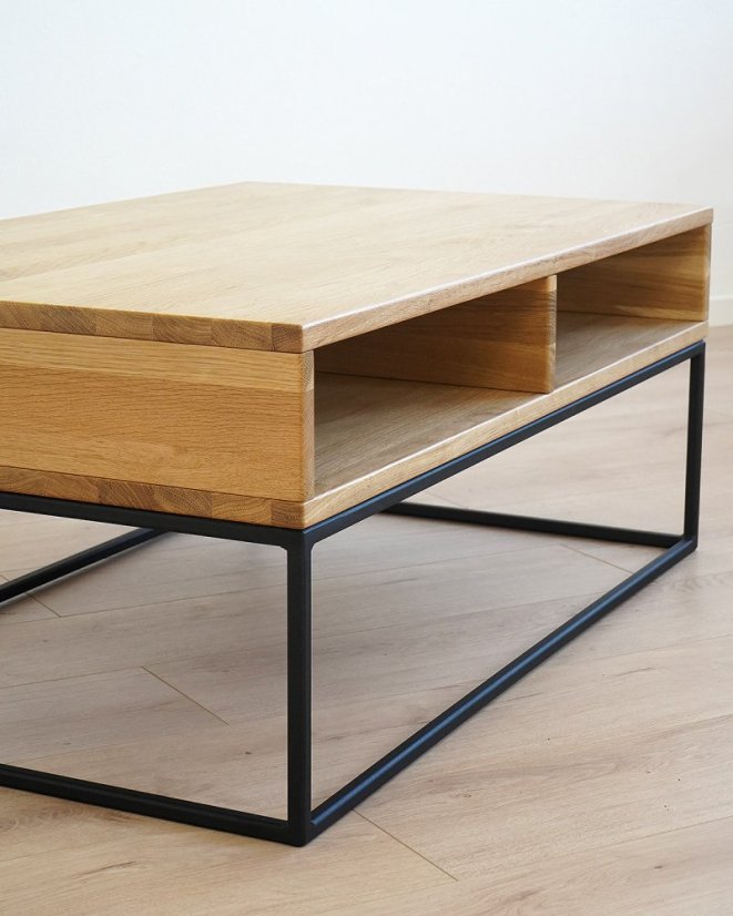 Konferenční stolek Duo z dubového masivu